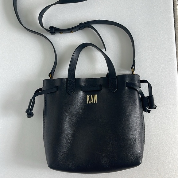 Madewell Small Drawstring transport Crossbody Leather Bag - Picture 4 of 7
